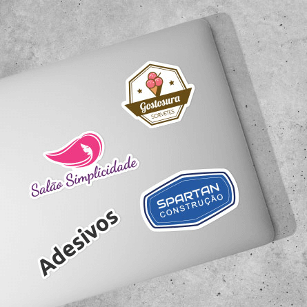 Adesivos recortados